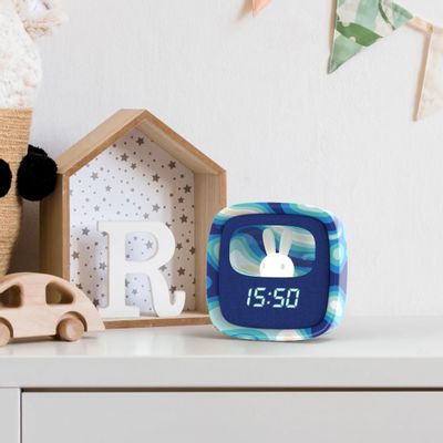 Luminaires pour enfant - HORLOGE REVEIL BILLY BLUE WAVES, LEOPARD ROSE ET SIRÈNE ARC-EN-CIEL - MOB