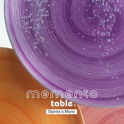 Platter and bowls - Memento Table - Italian ceramic salad bowls hand painted - ZANI SERAFINO - MEMENTO