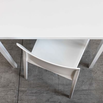 Chaises - Chaise MI_AMI GLOSSY blanc/noir/transparent - I.T.F. DESIGN SRL