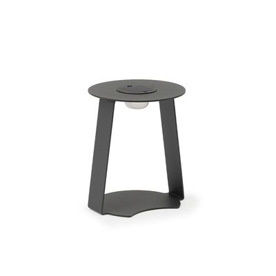 Accessoires de déco extérieure - Table de jardin d'appoint ronde (H. 45 cm) avec lampe solaire DUO - COUTURE JARDIN