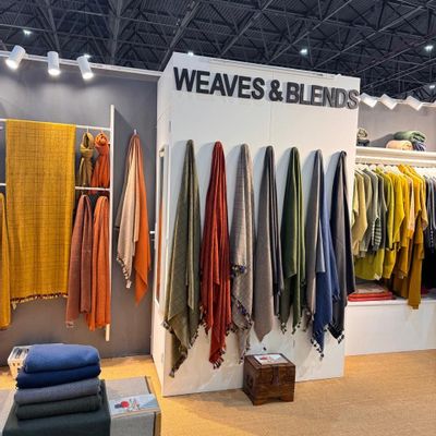 Apparel - Cashmere accessories. Home. Knitwear - WEAVES & BLENDS