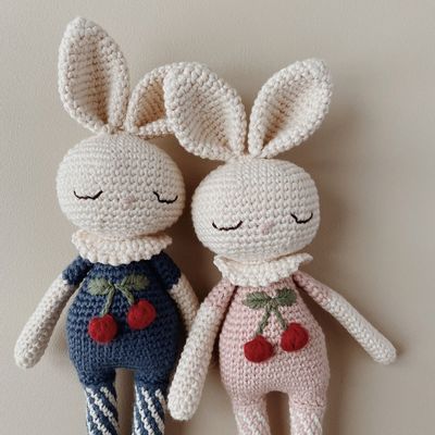 Toys - Britney Bunny Cherry Blossom I indigo blue - PATTI OSLO
