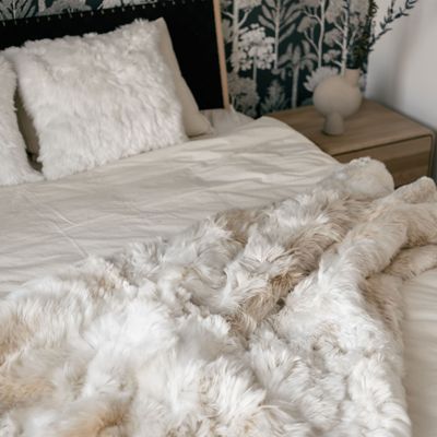 Throw blankets - Alpaca Fur Luxury Throw - ALPAKA
