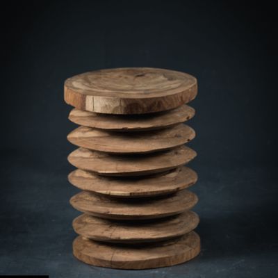 Design objects - Special creation wooden stool - QUINTESSENCE AFRICAINE