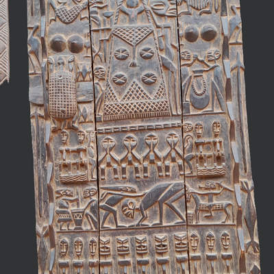 Sculptures, statuettes and miniatures - Large wooden Dogon door - QUINTESSENCE AFRICAINE