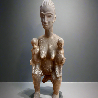 Sculptures, statuettes and miniatures - Lobi wooden maternity statue, Burkina-Faso - QUINTESSENCE AFRICAINE