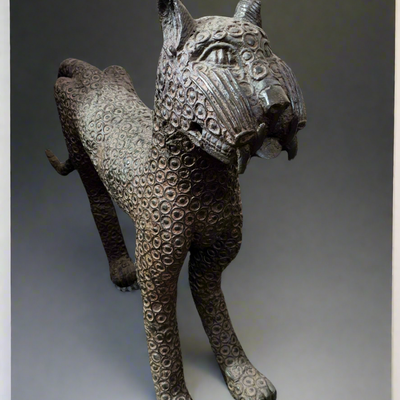 Sculptures, statuettes and miniatures - Great bronze royal leopard - IFE - QUINTESSENCE AFRICAINE