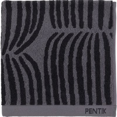 Bath towels - Vilja Hand Towel Black 50x70 cm - PENTIK