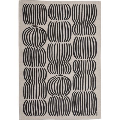 Dish towels - Vilja Kitchen Towel Black 47x70 cm - PENTIK