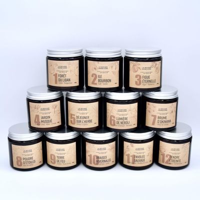 Candles - Exclusivité Revendeur - Pack Bougies Numérotées "Signature" X12 - 90g - LA BOUGIE HERBIVORE