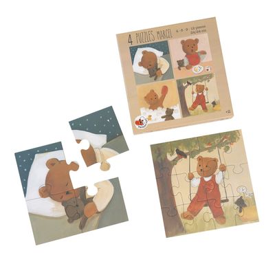 Jeux enfants - 570064 - 4 PUZZLES MARCEL - EGMONT TOYS