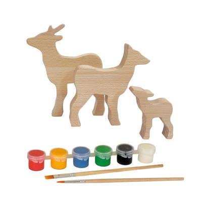 Children's arts and crafts - 630597 - WOODEN DEER TO PAINT - EGMONT TOYS