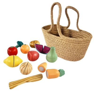 Jouets enfants - 511167 - FRUITS ET LEGUMES DANS PANIER DE COURSES - EGMONT TOYS