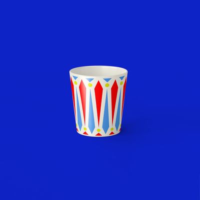 Gifts - Geometric Patterned Porcelain Cup - ISUWA