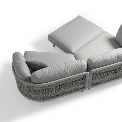Lawn sofas   - CLUB left armrest garden sofa - COUTURE JARDIN