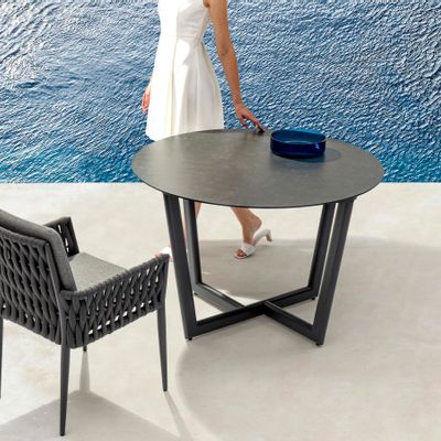 Tables de jardin - Table de jardin ronde HUG (diamètre 110 cm) - COUTURE JARDIN