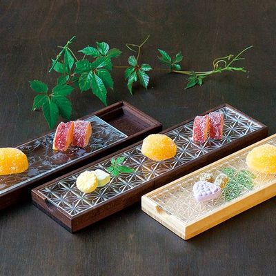 Gifts - Edo Kiriko Serving Plate - HIROTA GLASS MFG. CO., LTD.