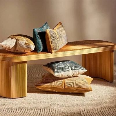 Bancs - Univers WABI en bois et rotin naturel - CFOC
