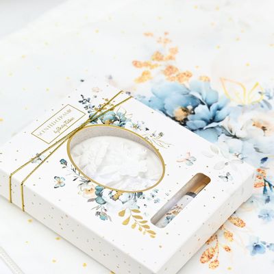 Home fragrances - Scented Ceramic with Aromatic Oil Baccarat- Blue Flowers - SOAPTALES