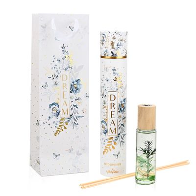 Home fragrances - Reed diffuser Dream Blue Flowers 120ml with gift bag - SOAPTALES