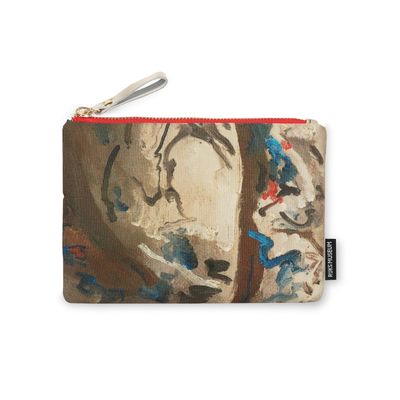 Bags and totes - Flat Pouch with Girl in a White Kimono - Breitner - BIEN MOVES