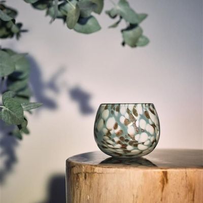 Decorative objects - Glass candle holder SNOWFLAKES - CFOC