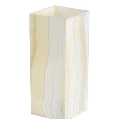 Lampes de bureau  - Lampe de table Pillar - pierre d'albâtre- fait main et écologique 30cm - MAISON ZOE