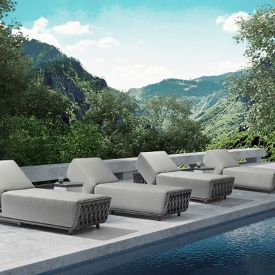 Deck chairs - HUG sun lounger - COUTURE JARDIN