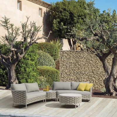 Lawn sofas   - Loop sofa (left corner) - COUTURE JARDIN