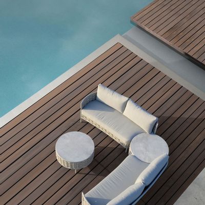 Canapés de jardin - Salon de jardin arrondi LOOP - COUTURE JARDIN