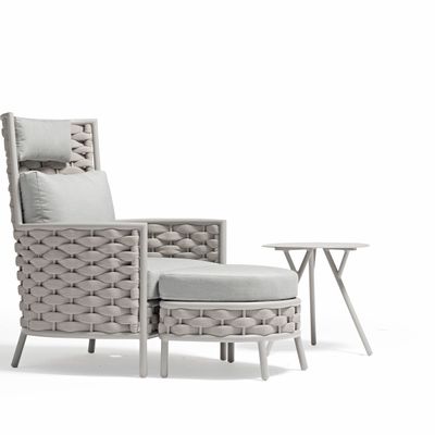 Fauteuils de jardin - Fauteuil de jardin avec repose-pieds LOOP - COUTURE JARDIN