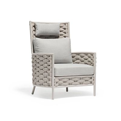 Lawn armchairs - LOOP garden armchair with footrest - COUTURE JARDIN