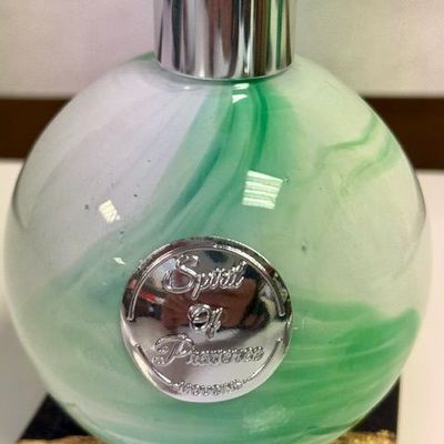 Diffuseurs de parfums - Diffuseur BOULE en verre soufflé Vert et Blanc 300ml - SPIRIT OF PROVENCE