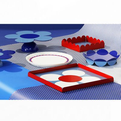 Platter and bowls - Flower Cake Stand - ISUWA