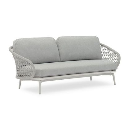 Lawn sofas   - CUDDLE garden sofa with ottoman/footrest - COUTURE JARDIN