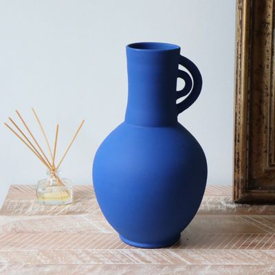 Vases - Vase Mezzo - Bleu mat - MAISON MARMOL