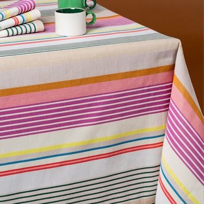 Linge de table textile - nappe Pierre Multicolore - TISSAGE DE LUZ