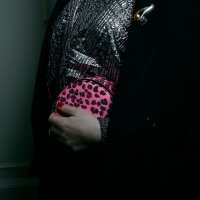 Jewelry - Round Zip Jewelry Bag Fuchsia Leopard/Midnight - LIPP