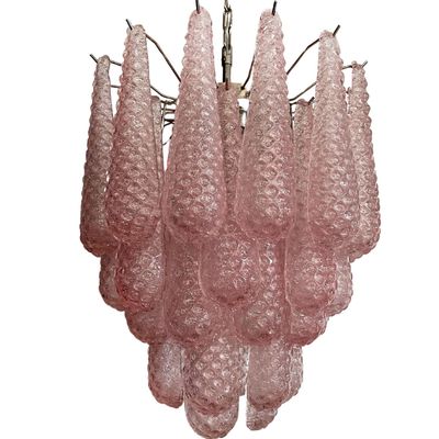 Suspensions - Murano Glass Drops – Pink Crystal - BOTTEGA VENEZIANA