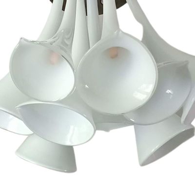 Suspensions - Murano Glass Suspension Chandelier – Pink Crystal Drops - BOTTEGA VENEZIANA