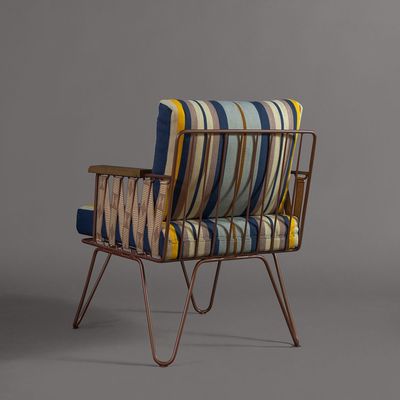 Office seating - Poltrona Monte Semilla Blue Armchair - NA'LAGO