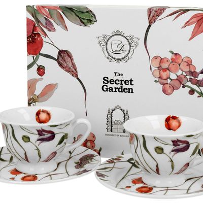 Objets de décoration - Set de 2 tasses espresso flower meadow - KARENA INTERNATIONAL