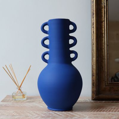 Vases - Vase Triana - Bleu mat - MAISON MARMOL