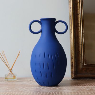 Vases - Arcila matt blue vase - MAISON MARMOL