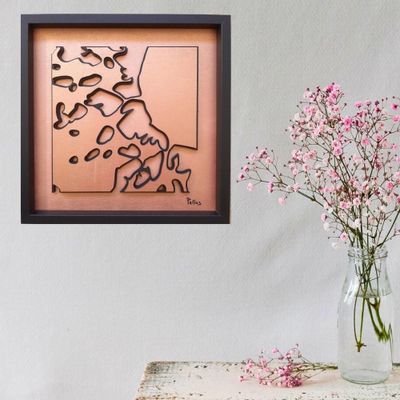 Sculptures, statuettes et miniatures - Décoration murale texturée en bois - FRAGMENT DE LUMIERE - LUMBRA BY PELLAS