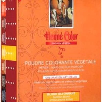 Cosmétiques - Pack de 3 Poudre colorantes végétale premium blond rayonnant 100g - ARABESK