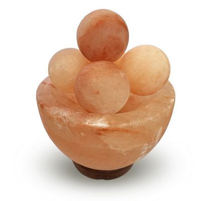 Wireless lamps - Himalayan Salt Lamp - Bowl with salt balls - ARABESK