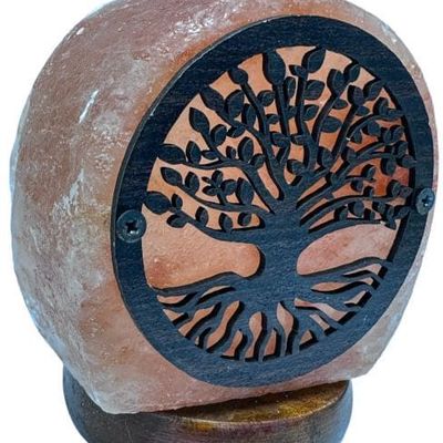 Wireless lamps - Himalayan salt lamp usb tree of life 11cm - ARABESK