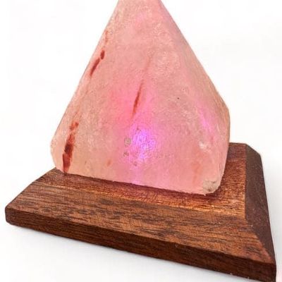 Wireless lamps - Himalayan Salt Lamp usb Pyramid 8cm - ARABESK