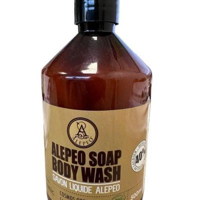 Soaps - Organic Aleppo shower soap 40% Laurel 500ml - ARABESK